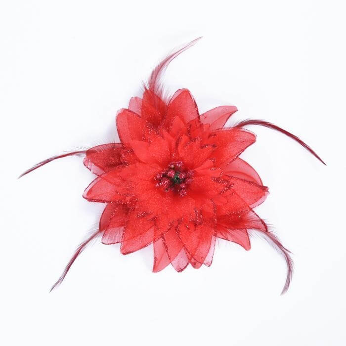 Belly Dancing Flower Hair Clip - Click Image to Close