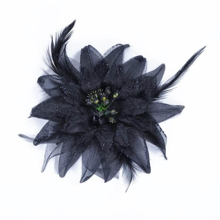 Belly Dancing Flower Hair Clip - Click Image to Close
