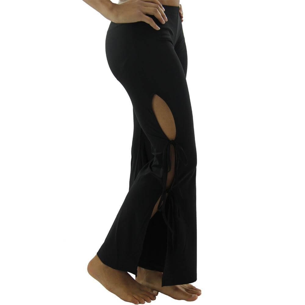 Tribal Style Side Strings Belly Dance pants - Click Image to Close