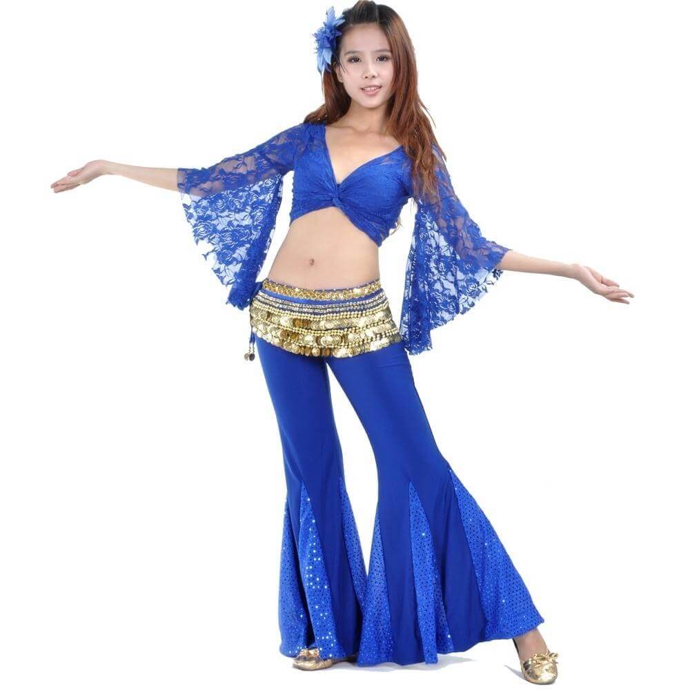 Fish Tail Belly Dance Pants - Click Image to Close