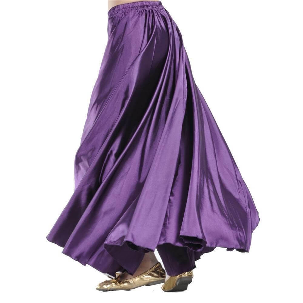 Fashion Satin Skirt Praise Dance Skirt Belly Dance Skirt - Click Image to Close