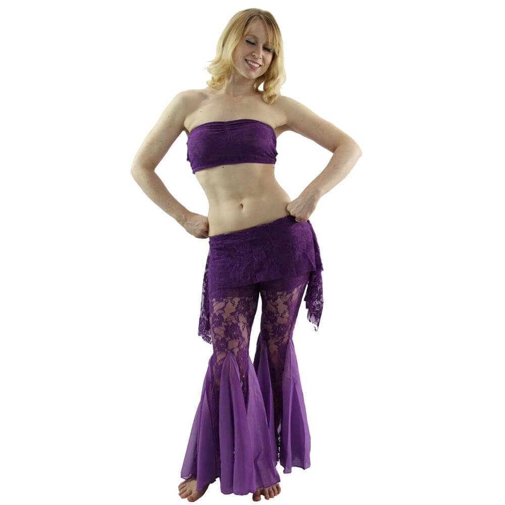 Lace 2-Piece Belly Dance Costume - Click Image to Close