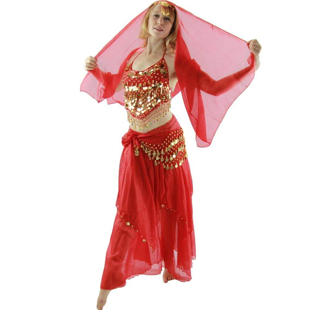 Belly Dance Costume 5-Piece Set - Click Image to Close