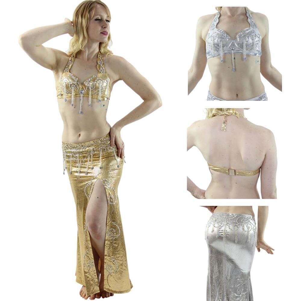 Egyptian style 2-Piece Belly Dance Costume - Click Image to Close
