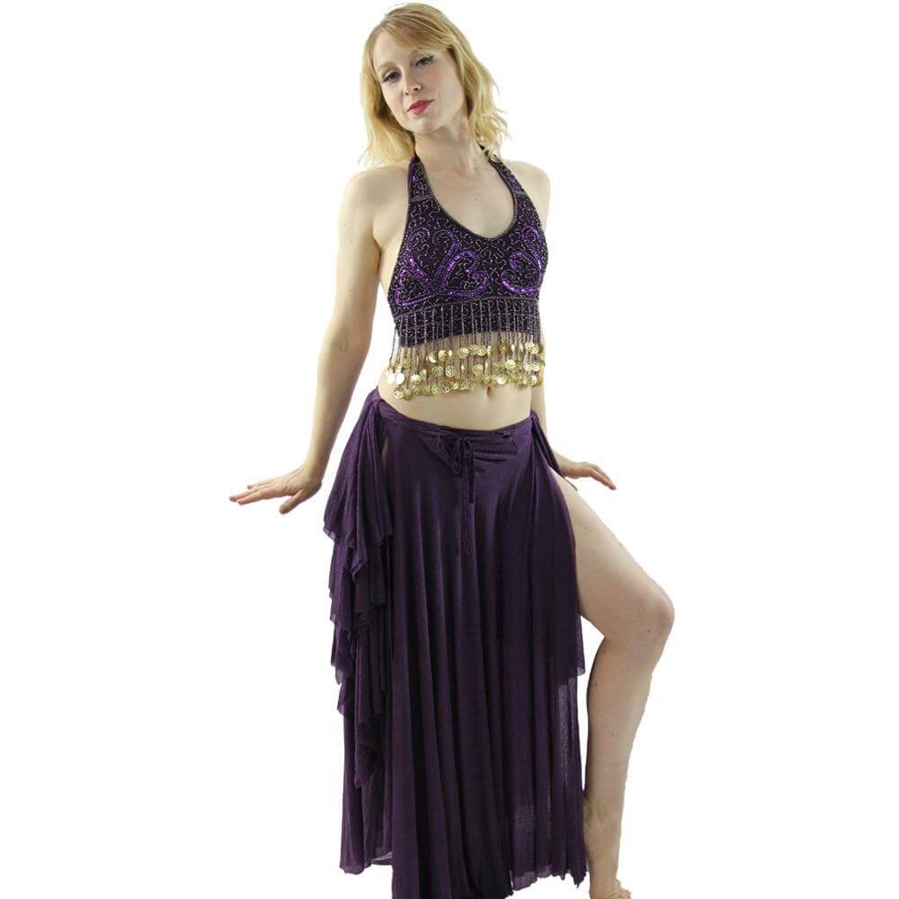 Coins 2-Piece Belly Dance Costume - Click Image to Close