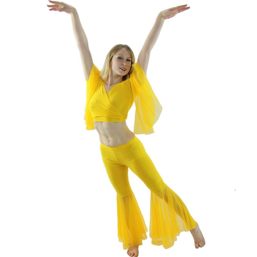 Net Yarn 2-Piece Belly Dance Costume - Click Image to Close