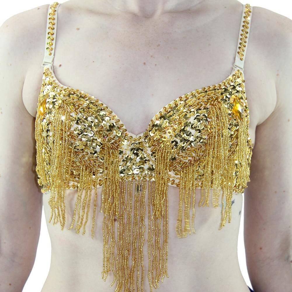 Fashion Butterfly Design Belly Dance Bra - Click Image to Close
