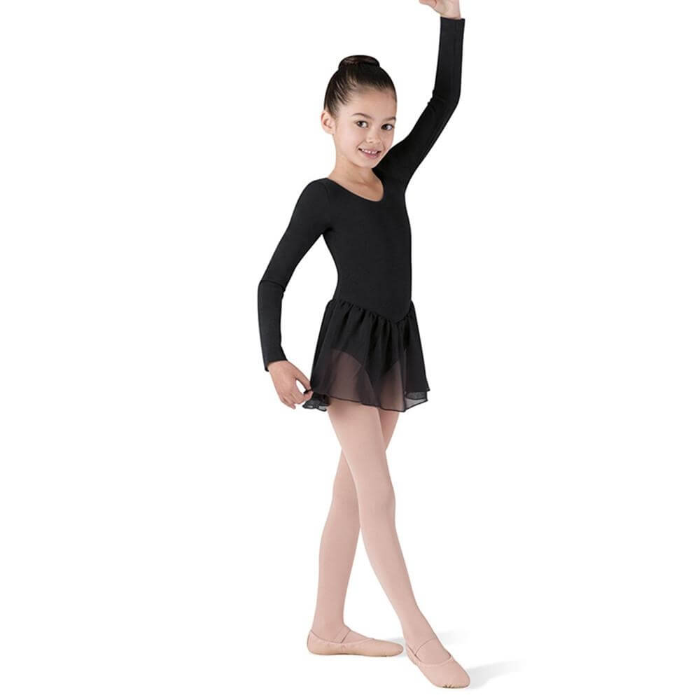 Bloch Child Long Sleeve Dressed Leotard - Click Image to Close