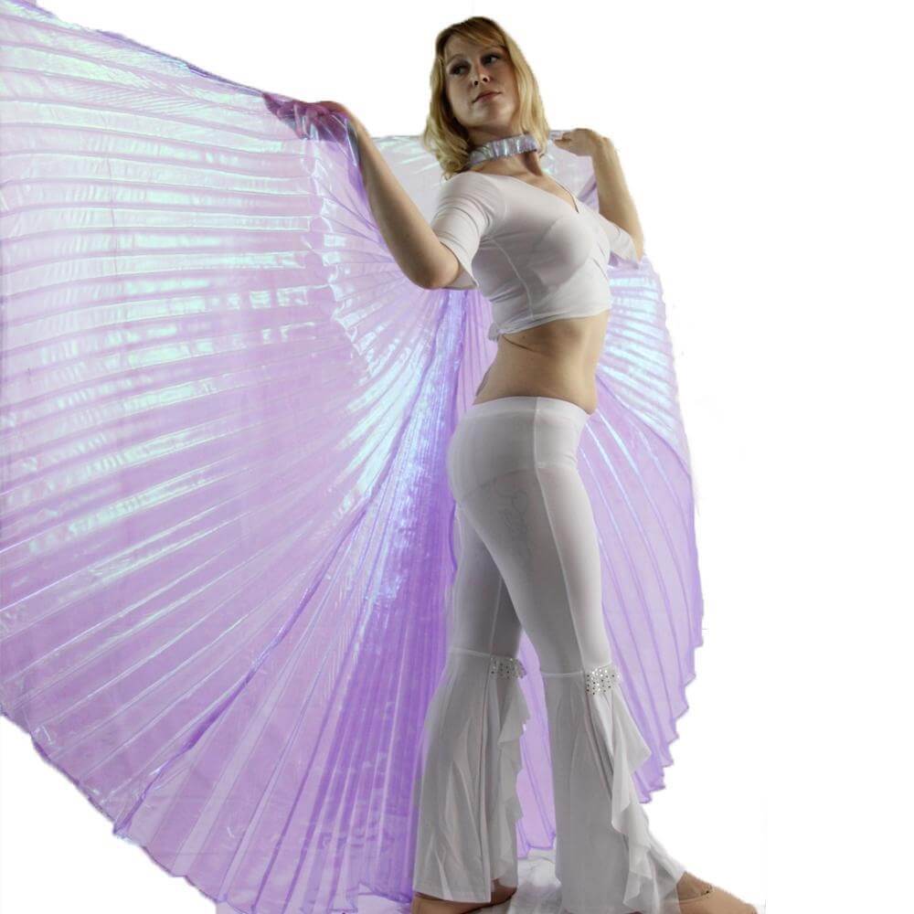 Iridescent Lavender Worship Angel Wing - Click Image to Close