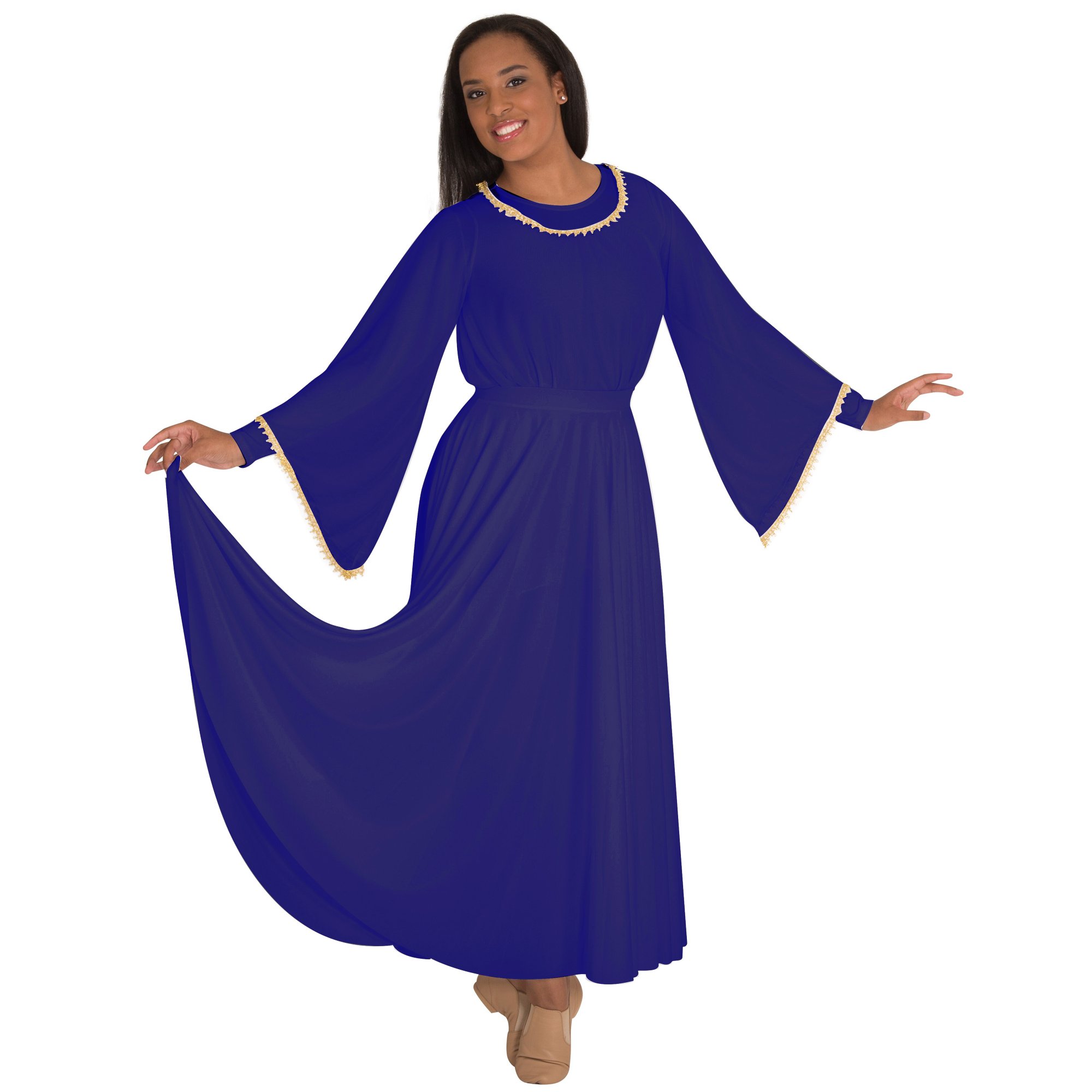 Praise Dance Extra Full & Long Circle Skirt - Click Image to Close