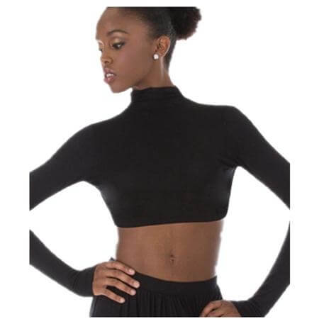 Body Wrappers Convertible Mock Neck Long Sleeve Shrug - Click Image to Close