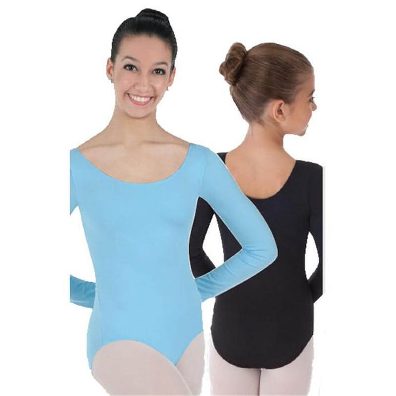 Body Wrappers Child ProWEAR Long Sleeve Ballet Cut Leotard - Click Image to Close