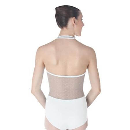 Body Wrappers / Premiere ProTECH Lace Back Halter Leotard - Click Image to Close