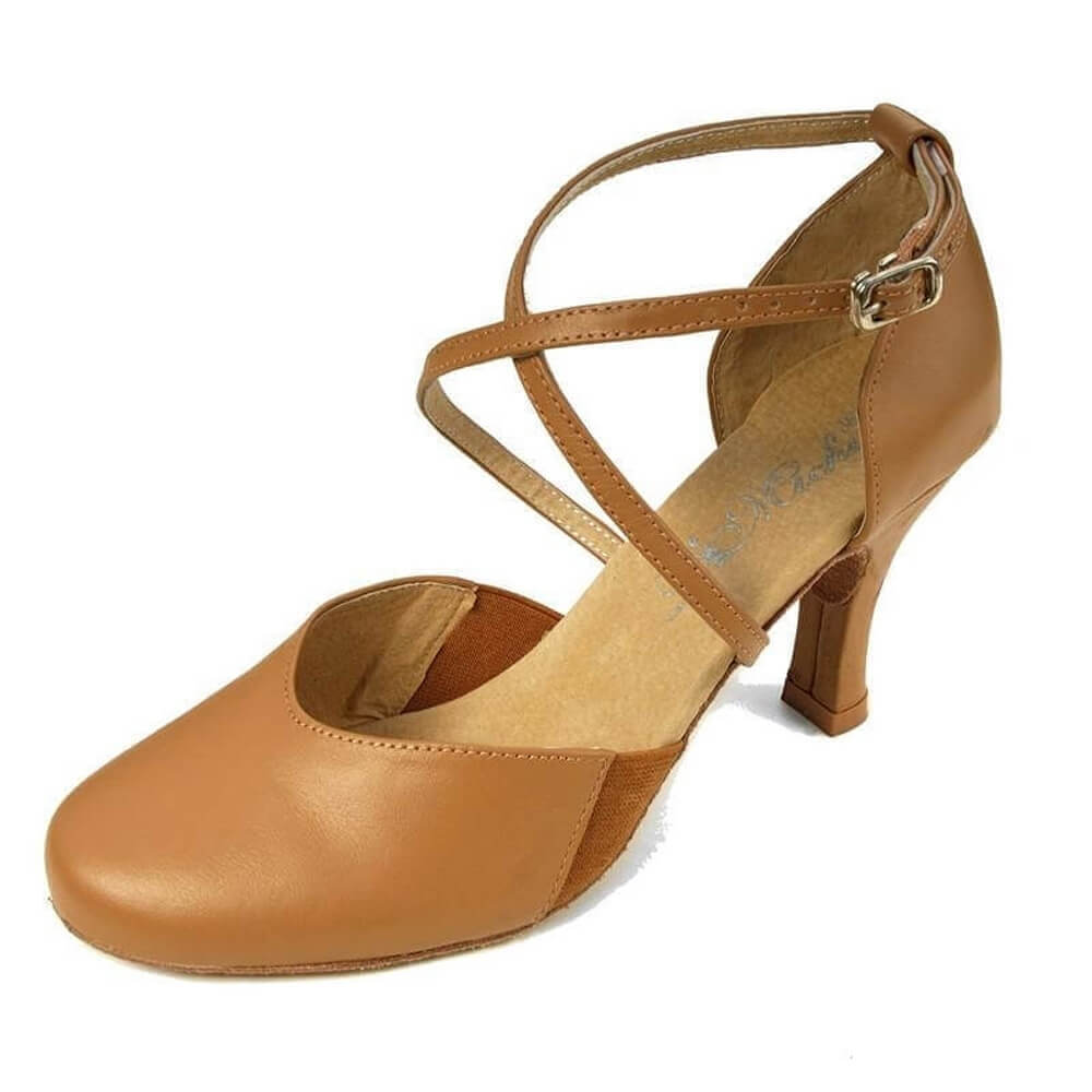 Dimichi Adult "SASHA" Close-Toe 2.5" Heel Ballroom Shoe - Click Image to Close