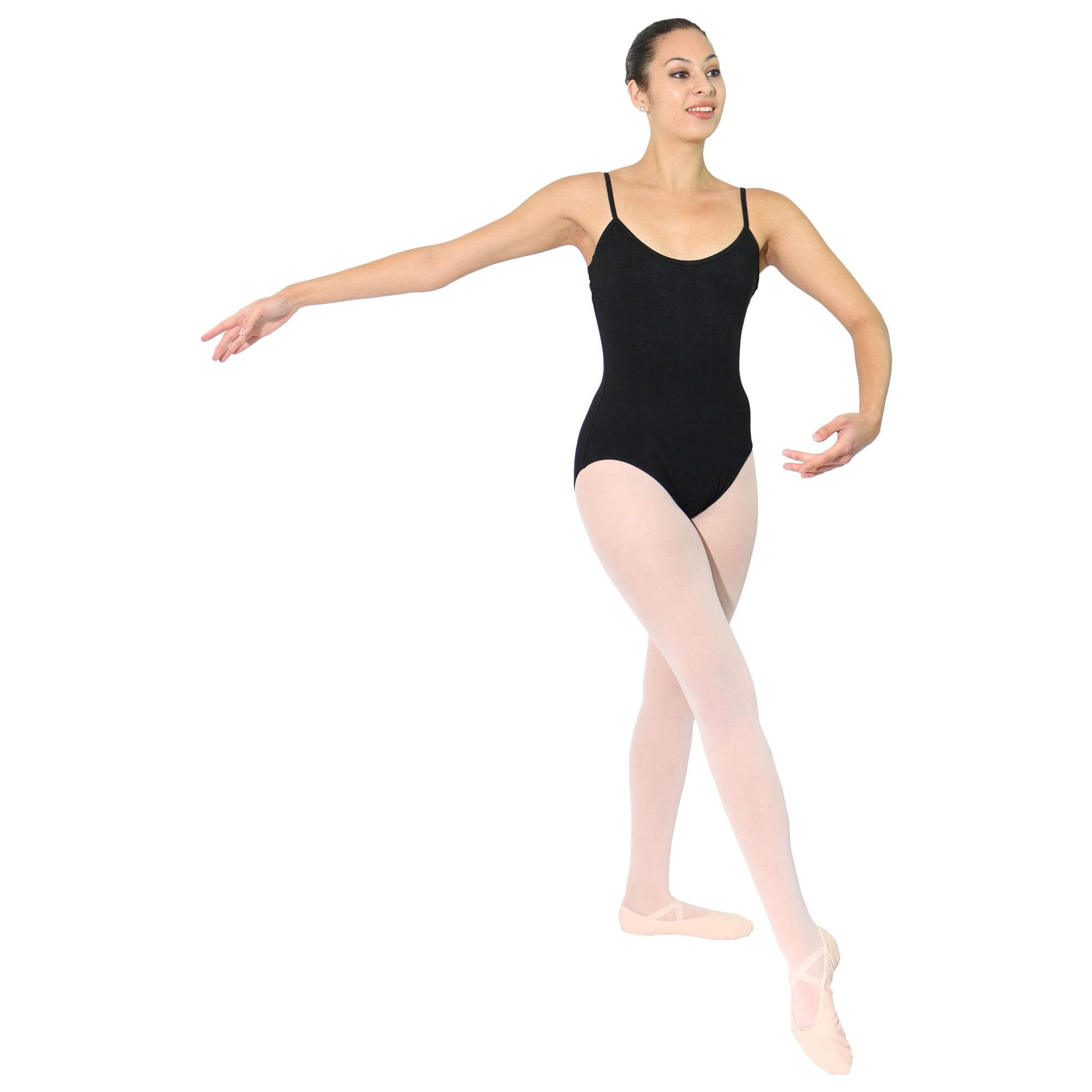 Danzcue Adult Ballet Cotton Camisole Leotard