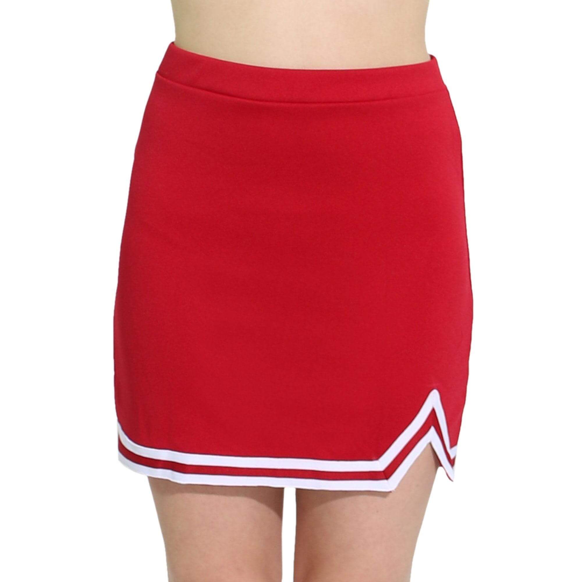 Danzcue Adult Double V A-Line Cheerleaders Uniform Skirt - Click Image to Close