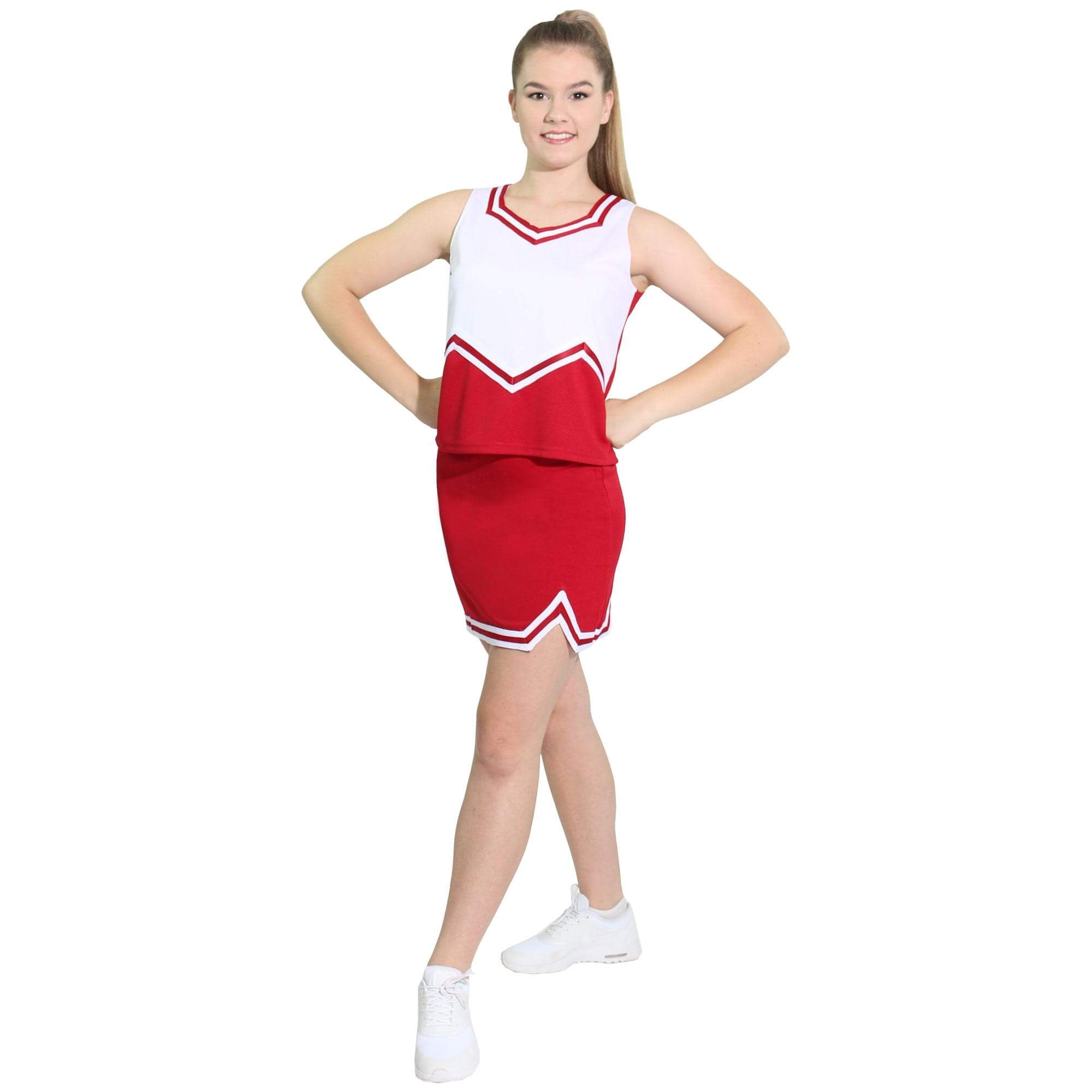 Danzcue Adult M Sweetheart Cheerleaders Uniform Shell Top - Click Image to Close