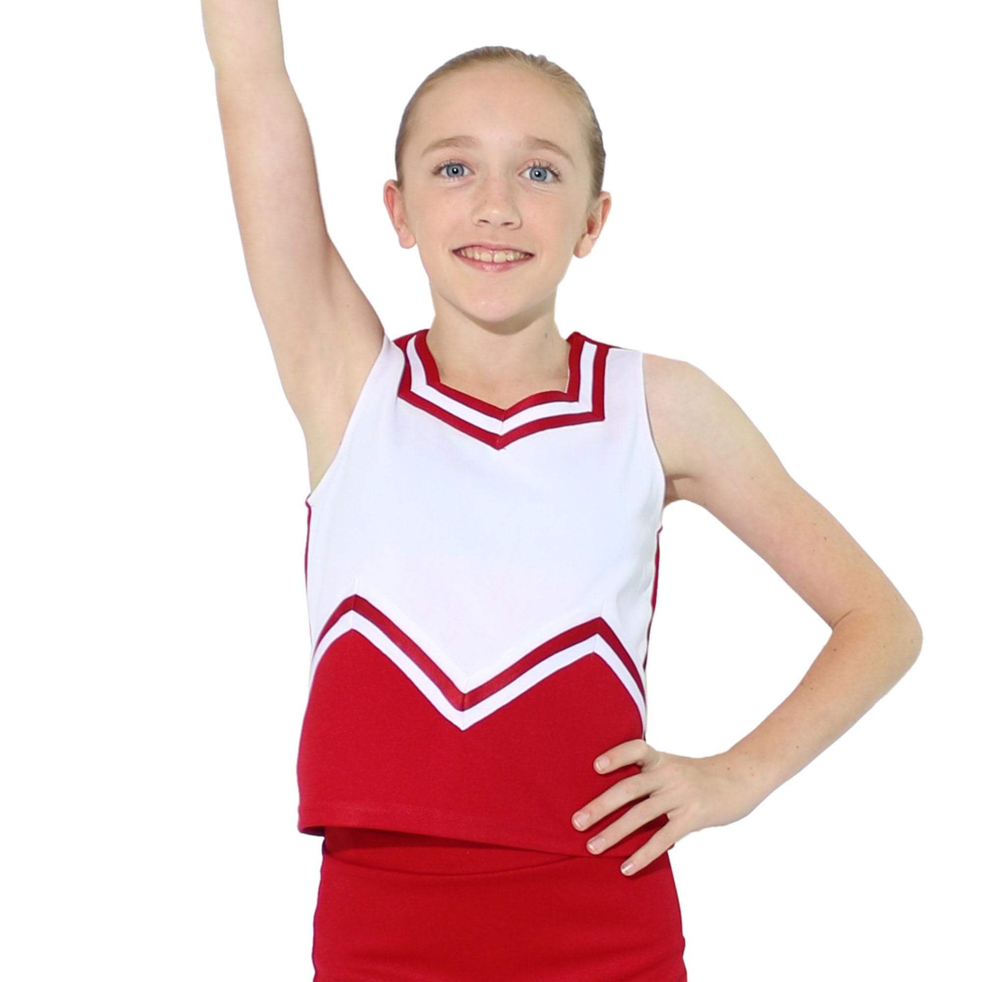 Danzcue Child M Sweetheart Cheerleaders Uniform Shell Top - Click Image to Close