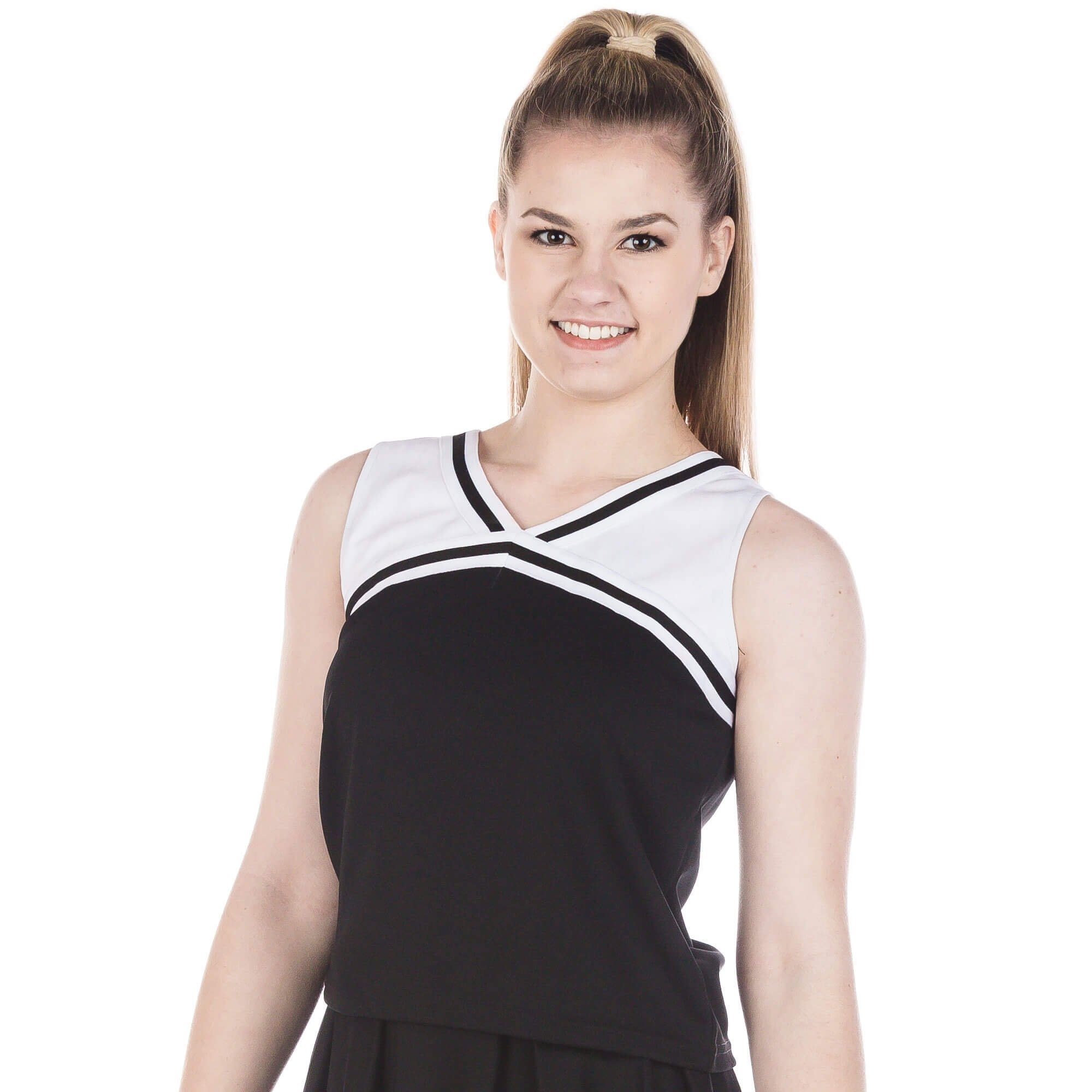 Danzcue Adult Classic Cheerleaders Uniform Shell Top - Click Image to Close