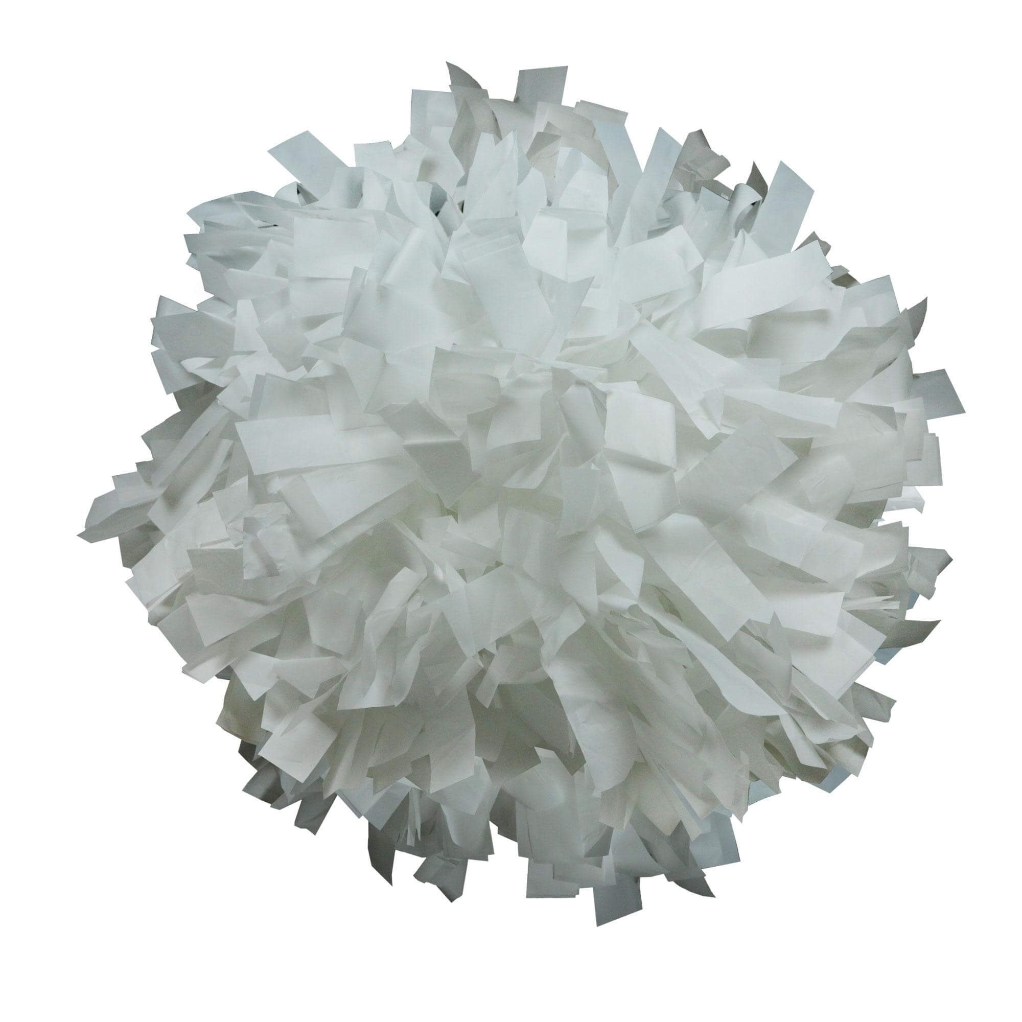 Danzcue White Plastic Poms - One Pair - Click Image to Close
