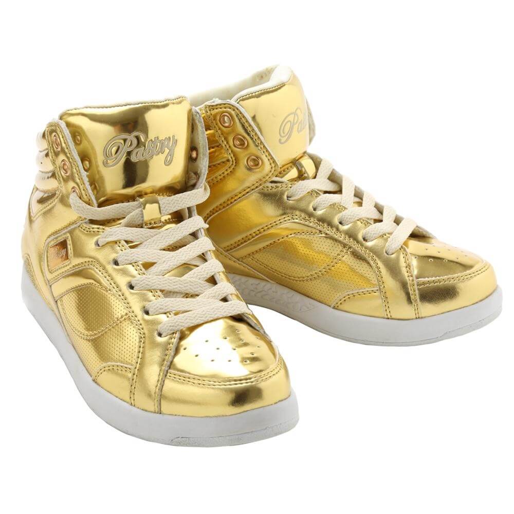 Pastry Dance Adult "Sweet Court" Gold Sneaker - Click Image to Close