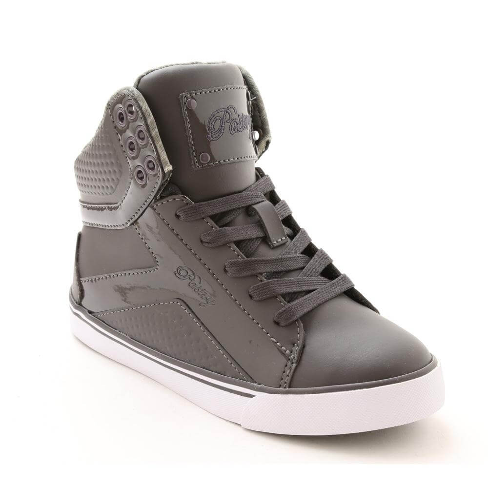 Pastry Dance Adult "Pop Tart" Grid Charcoal Sneaker - Click Image to Close