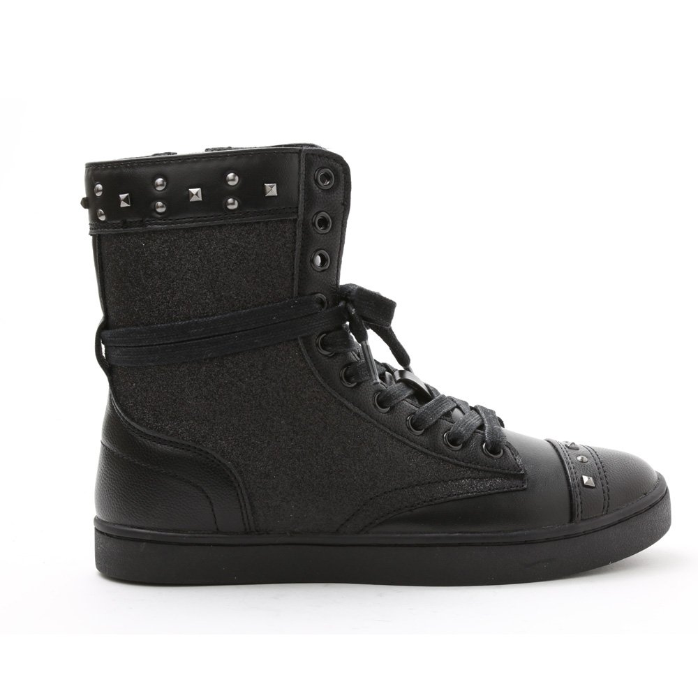 Pastry Dance Adult "Military Glitz" Black Sneaker Boot - Click Image to Close