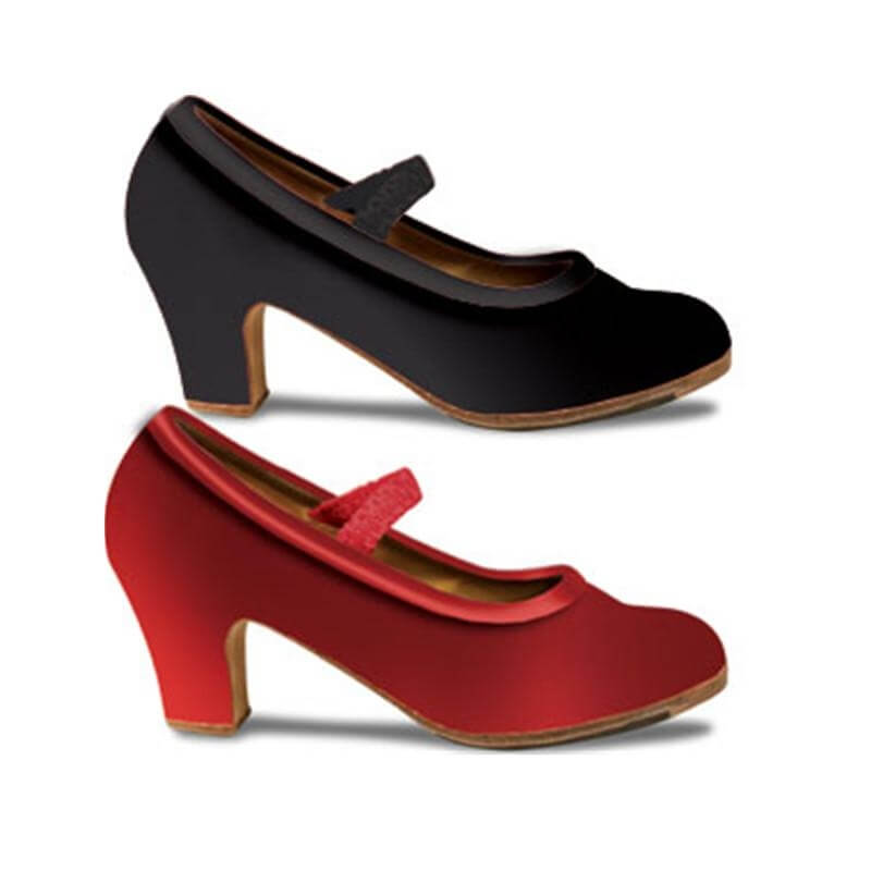 Sansha "Bilbao" Adult Leather Flamenco Shoe - Click Image to Close