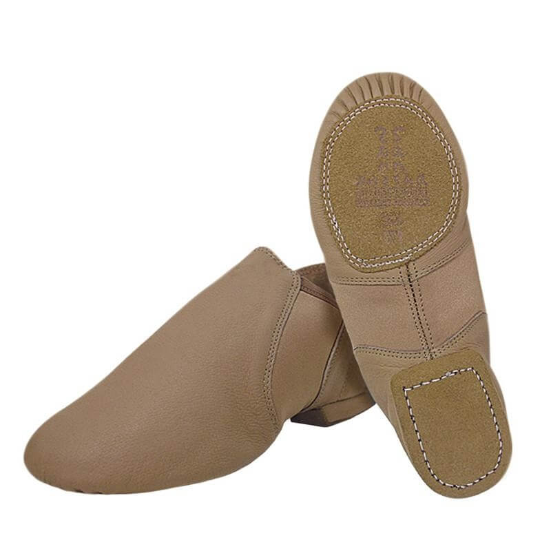 Sansha JS31L Adult "Moderno" Leather Slip-on Jazz Shoes - Click Image to Close