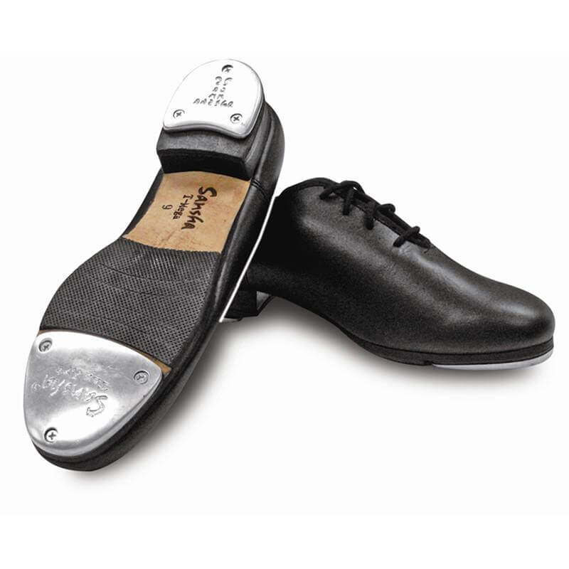 Sansha TA08L Adult 3/4" Heel "T-Mega" Oxford Lace-up Tap Shoes - Click Image to Close