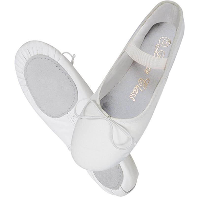 Dance Class® Adult Leather Split Sole Ballet Shoe - Click Image to Close
