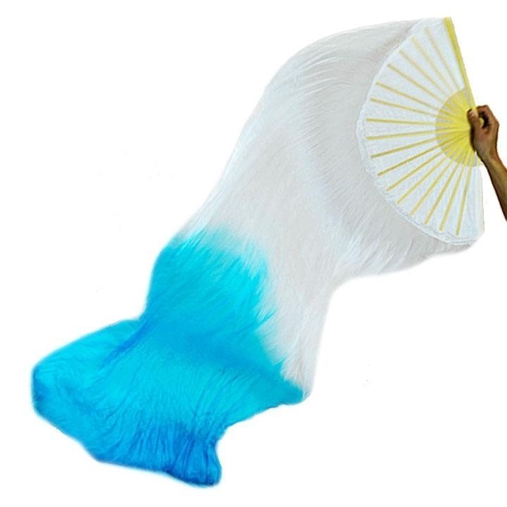 Danzcue Semi-transparent Silk Dancing Fan - Click Image to Close