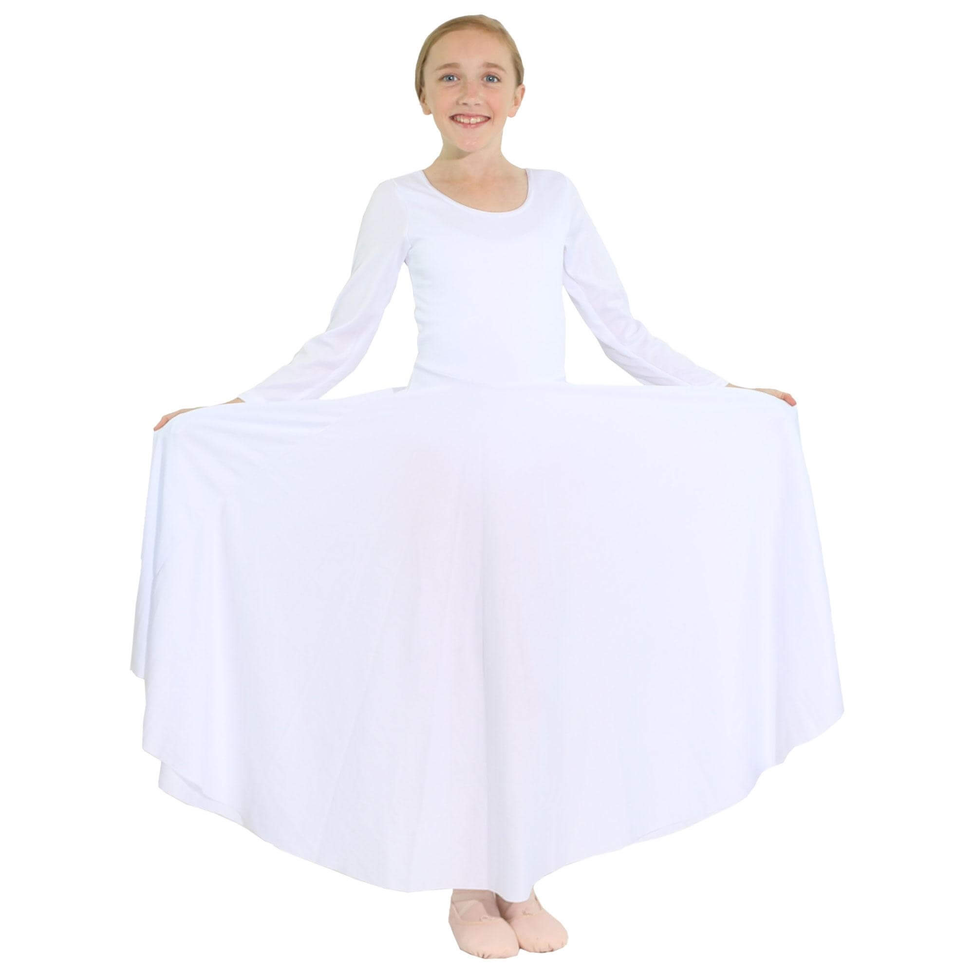 Danzcue Praise Full Length Long Sleeve Child Dance Dress