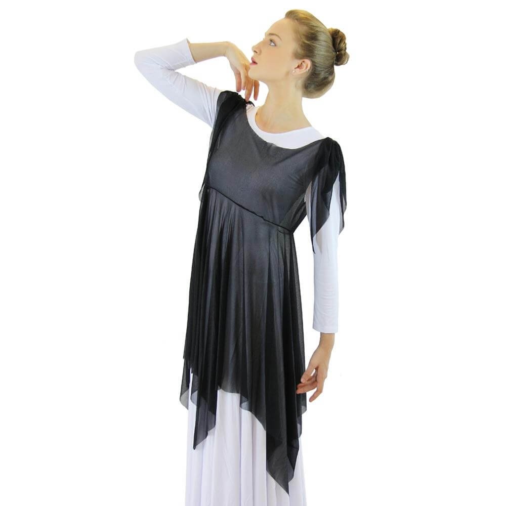 Danzcue Crepe Praise Dance Overdress (leotard not included) - Click Image to Close