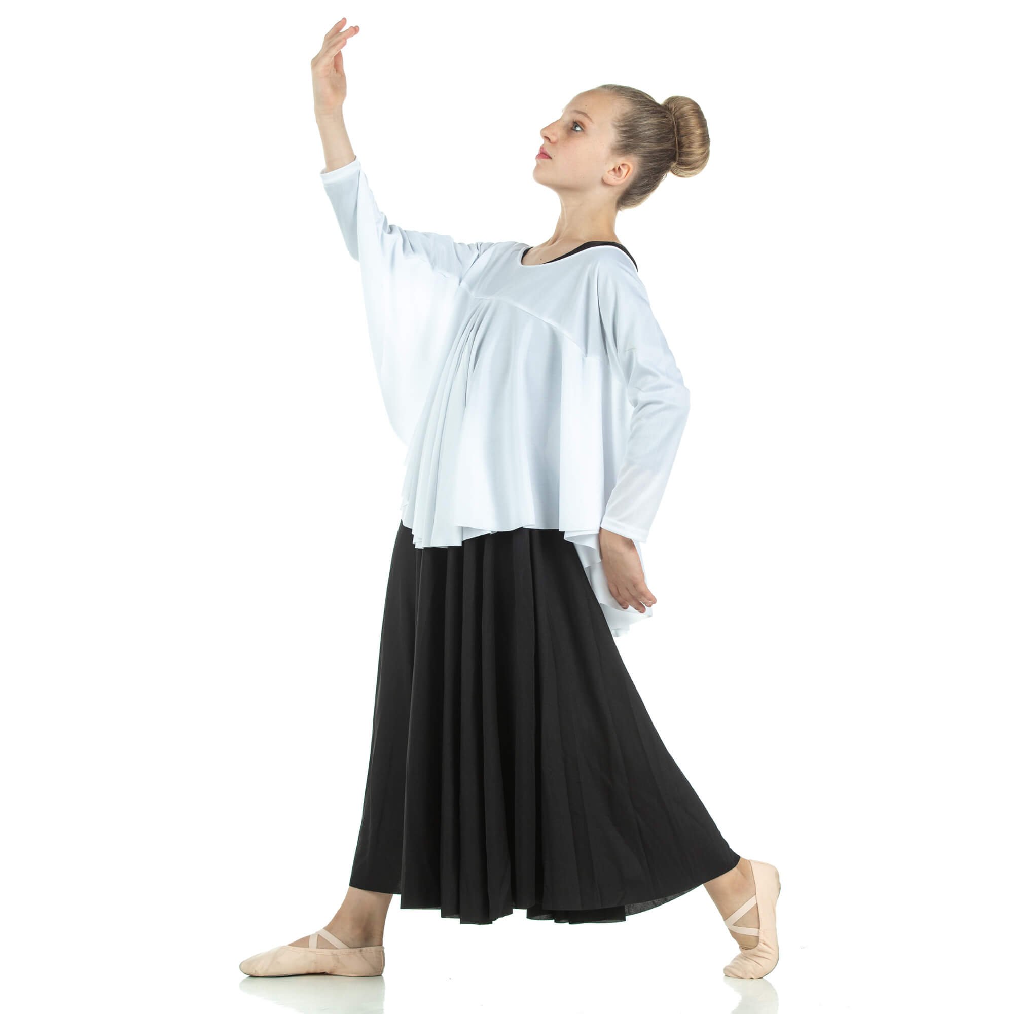 Child Angel Wing Liturgical Dance Drapey Pullover - Click Image to Close