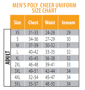 motionwear cheerleading uniforms shell top mow8944 84 99 cheer motions chart