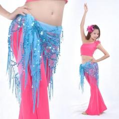 Belly Dance Hip Scarf With Fringe