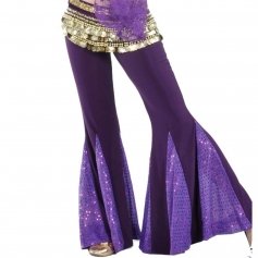 Fish Tail Belly Dance Pants - Click Image to Close