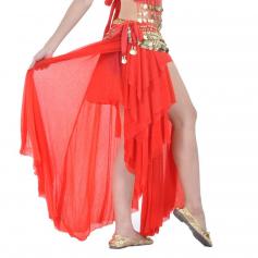 Fashion Glass Silk Belly Dance Ear Skirt