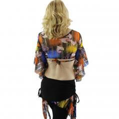 Flowing Floral 2-Piece Belly Dance Costume