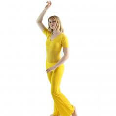 Danzcue 2 Piece Set Belly Dance Translucent yarn top & training pants
