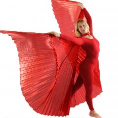 Solid Red Worship Angel Wing