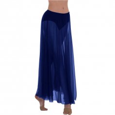 Body Wrappers Ministry Dance Long Full Chiffon Skirt