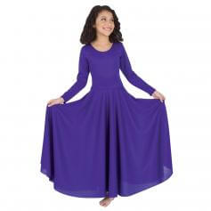 Body Wrappers Praise Full Length Long Sleeve Dance Dress