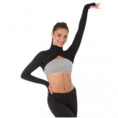 Body Wrappers Convertible Mock Neck Long Sleeve Shrug [BWP8550]