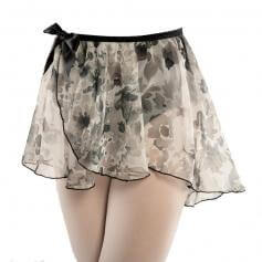 Danshuz Chiffon Flower Wrap Skirt