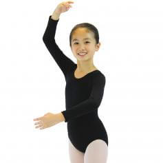 Danzcue Child Nylon Long Sleeve Ballet Cut Leotard
