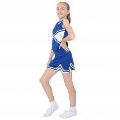 Danzcue Child 2-Color Kick Sweetheart Cheerleaders Uniform Shell Top