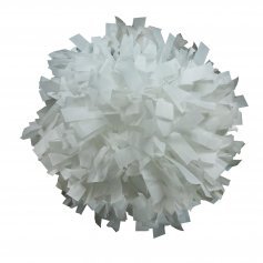Danzcue White Plastic Poms - One Pair [DQCPD01-WHT-2]