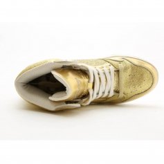 Pastry Dance Adult \"Glam Pie\" Glitter Gold Sneaker